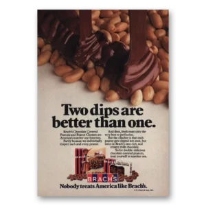 1984 Brachs Candy Print Ad | Two Dips