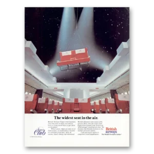 1984 British Airways BOAC Print Ad | Wildest Seat