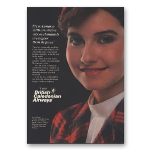 1984 British Caledonian Airways Print Ad | Fly To London