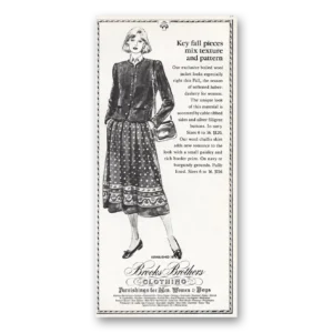 1984 Brooks Brothers Print Ad | Key Fall Pieces