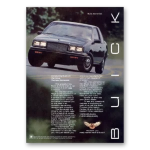1984 Buick Somerset Print Ad | Graceful Buick