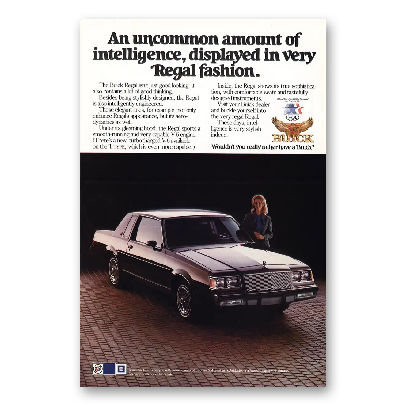 1984 Buick Regal Print Ad | Intelligence
