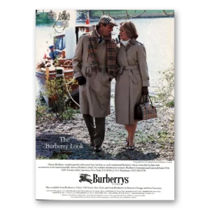 1984 Burberry Print Ad | Waterproofs