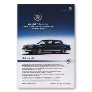 1984 Cadillac Fleetwood Print Ad | Have To
