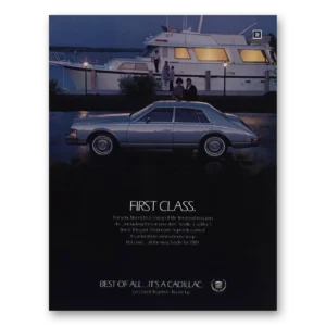 1984 Cadillac Seville Print Ad | First Class