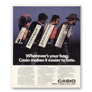 1984 Casio Electronic Instruments Print Ad | Your Bag