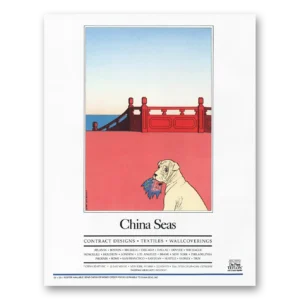 1984 China Seas Print Ad | Contract Textiles