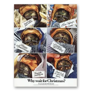 1984 Chivas Regal Print Ad | Christmas