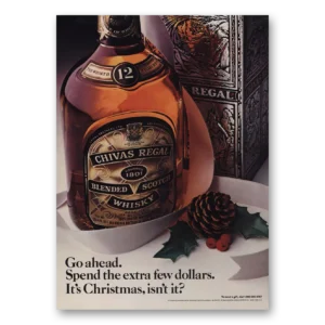 1984 Chivas Regal Print Ad | Christmas