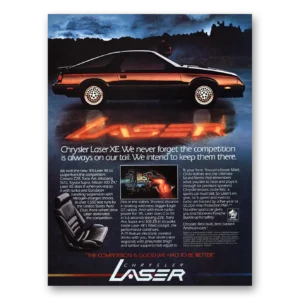 1984 Chrysler Laser Print Ad | Forget Competition