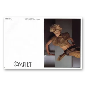 1984 Complice Print Ad | Paris Fashion