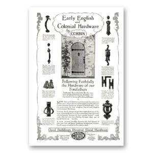 1926 P & F Corbin Print Ad | Colonial Hardware