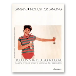 1984 Danskins Print Ad | Blouson Shapes Up