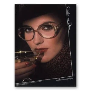 1984 Christian Dior Fashion Print Ad | Optique French