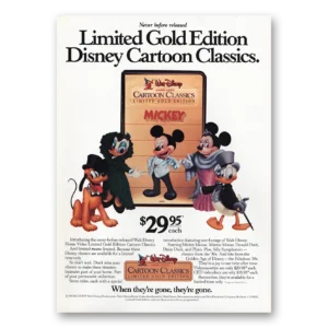 1984 Walt Disney Print Ad | Cartoon Classics