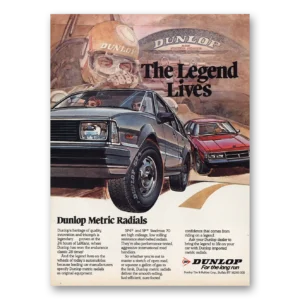 1984 Dunlop Tires Print Ad | Metric Radials