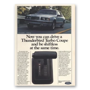 1984 Ford Thunderbird Print Ad | Turbo Coupe