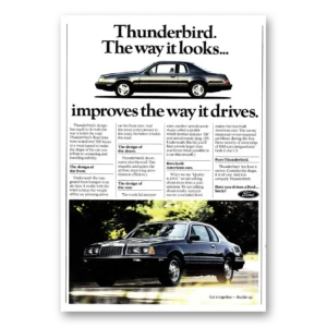1984 Ford Thunderbird Print Ad | Way It Looks