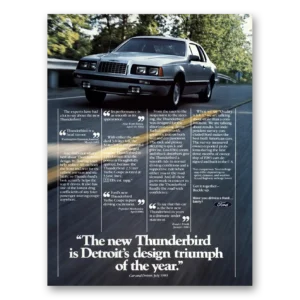 1984 Ford Thunderbird Print Ad | Design Triumph