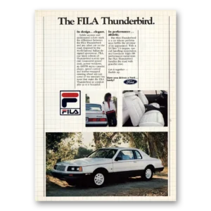 1984 Ford Thunderbird Print Ad | Fila Design Elegant