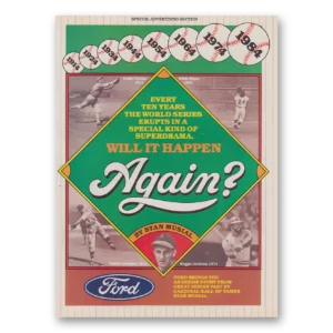 1984 Ford Motor Company Print Ad | Stan Musial