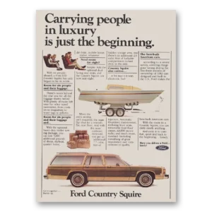1984 Ford Country Squire Print Ad | Carrying People