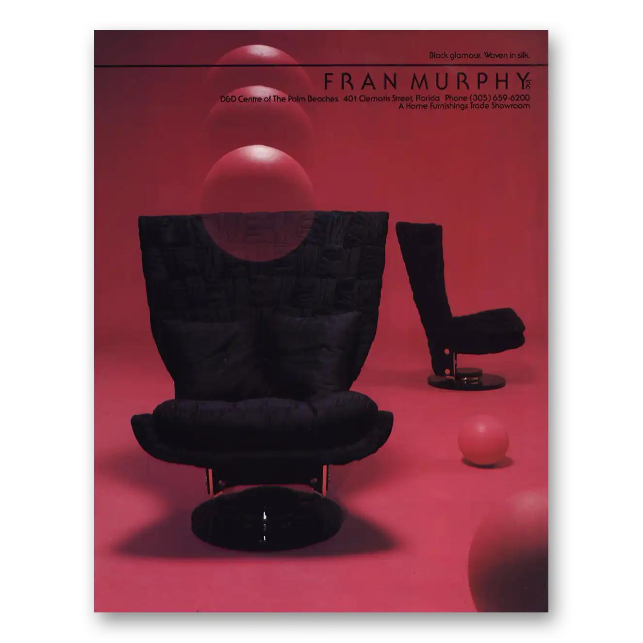 1984 Fran Murphy Print Ad | Black Glamour