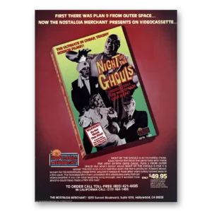 1984 Night of the Ghouls Promo Print Ad | Plan 9