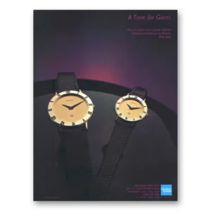 1984 Gucci Watches Print Ad | Time Gucci