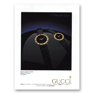 1984 Gucci Watches Print Ad | Time Gucci