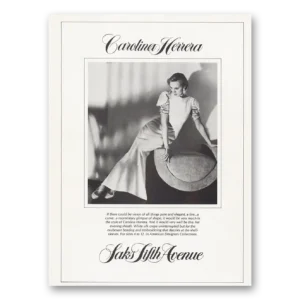 1984 Carolina Herrera Print Ad | Carolina Herrera