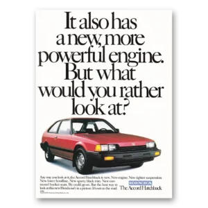 1984 Honda Accord Print Ad | Powerful Engine