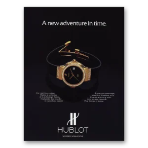 1984 Hublot Watches Print Ad | New Adventure In Time French
