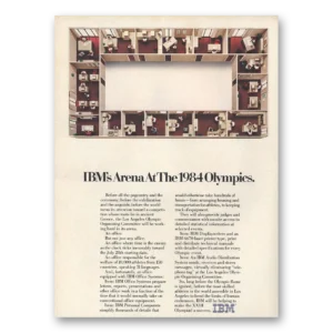 1984 IBM Computers Print Ad | Olympics