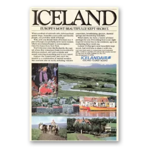 1984 Icelandair Print Ad | Secret