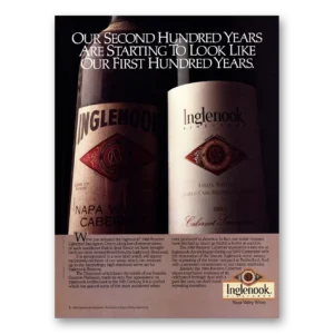 1984 Inglenook Wine Print Ad | Second Hundred Years