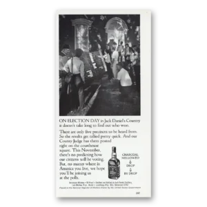 1984 Jack Daniels Print Ad | Election Day
