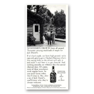 1984 Jack Daniels Print Ad | Woodsmen Print Ad