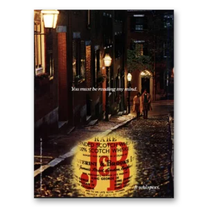 1984 J&B Scotch Whisky Print Ad | Reading My Mind