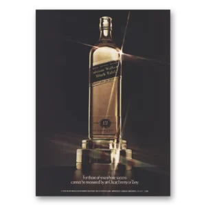 1984 Johnnie Walker Black Label Print Ad | Oscar Emmy Or Tony