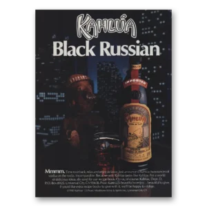 1984 Kahlua Print Ad | Black Russian