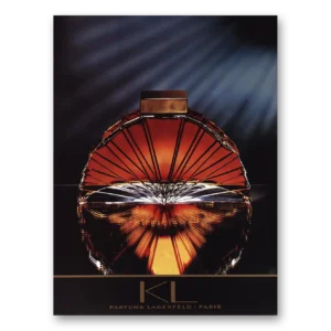 1984 Karl Lagerfeld KL Parfums Print Ad | Paris