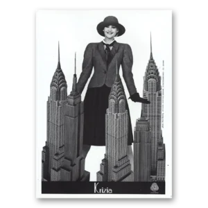 1984 Krizia Print Ad | French Fashion