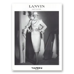 1984 Lanvin Fashion Print Ad | Haute Couture
