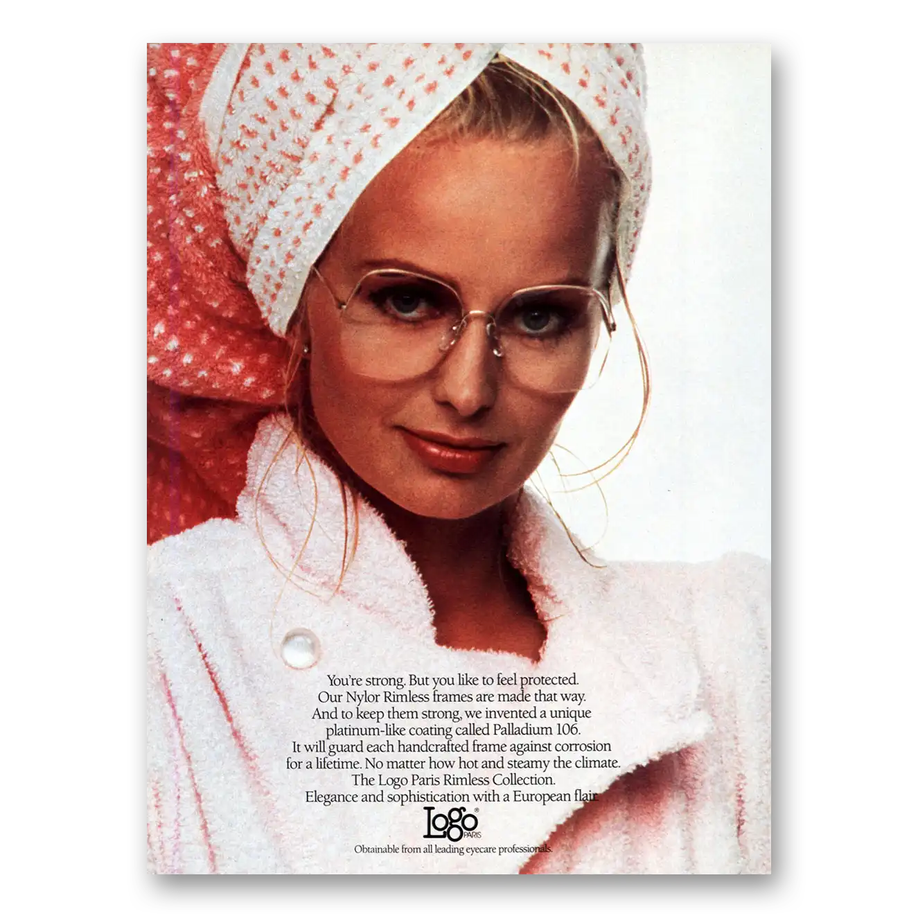 1984 Logo Paris Print Ad | Rimless Frames
