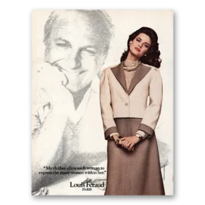 1984 Louis Feraud Fashion Print Ad | Each Woman