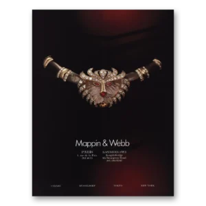 1984 Mappin & Webb Print Ad | Paris London