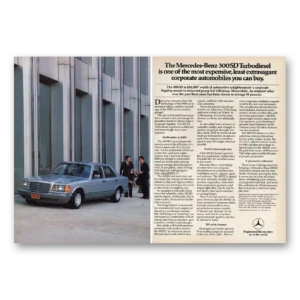 1984 Mercedes Benz Print Ad | One Of Most Expensive