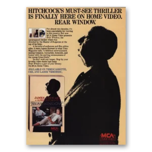 1984 Rear Window Movie Promo Print Ad | Hitchcock