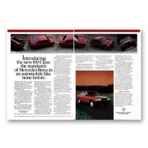 1983 Mercedes Benz 190 Print Ad | None Before